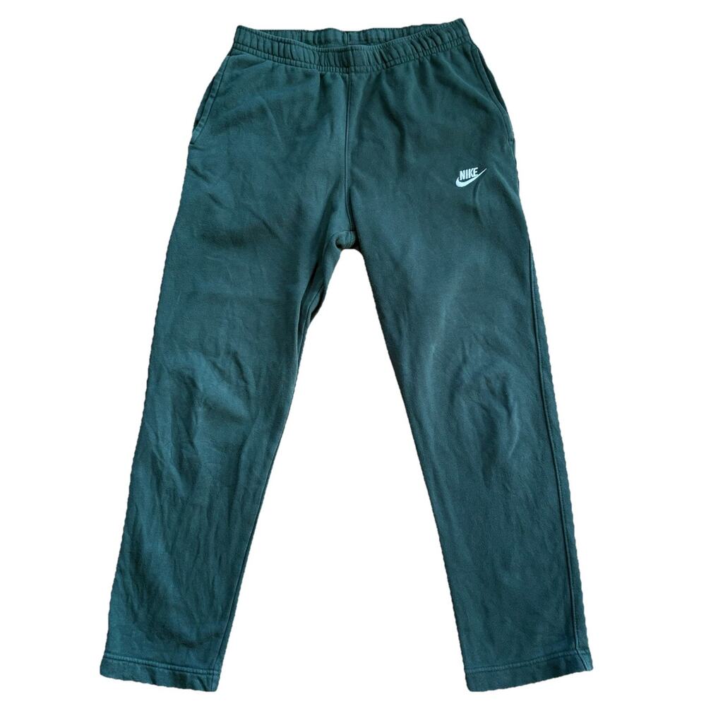Nike Sportswear Club Fleece Sweatpants Open Hem Joggers Green BV2707-323 Mens M